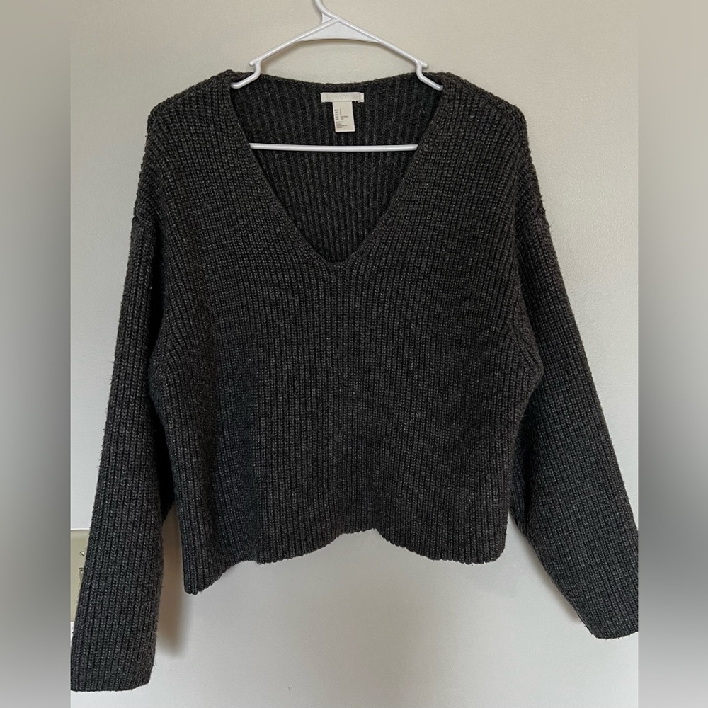 Cropped Gray Sweater